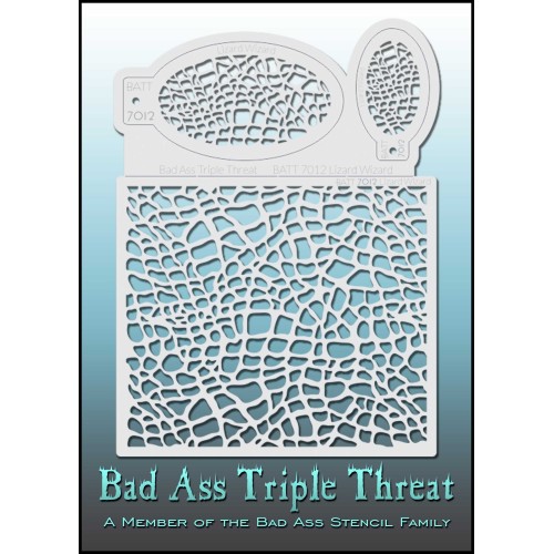 Bad Ass Triple Threat Stencil 7012 (BATT Stencil 7012 Lizard Wizard)